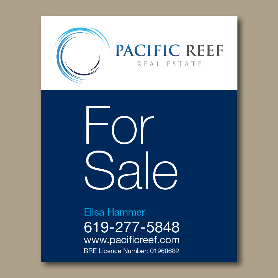 Signage Design by dotnot for Pacific Reef Real Estate | Design #5157155