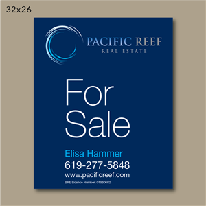 Signage Design by dotnot for Pacific Reef Real Estate | Design #5176963