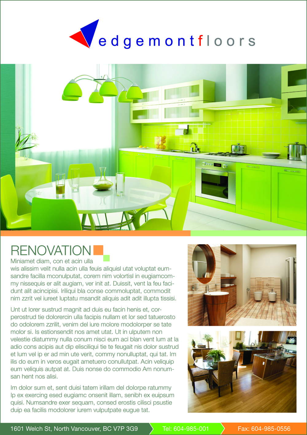 Flyer Design by RJ for Edgemont Floors | Design #1469777