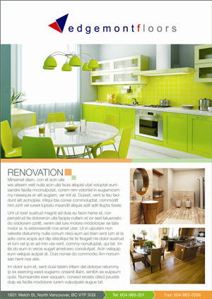 Design de Flyer par RJ pour Edgemont Floors | Design : #1469777