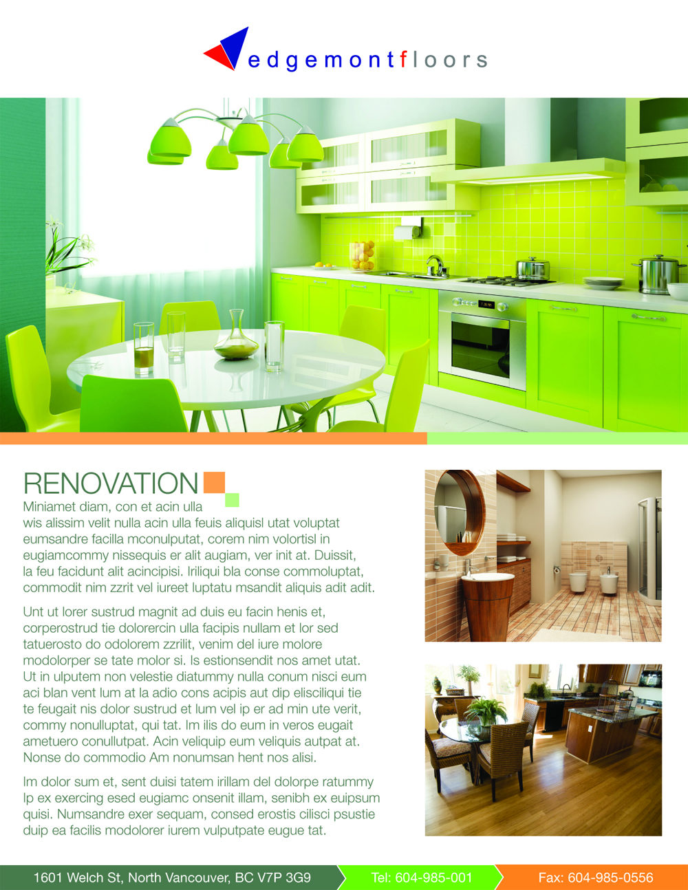 Flyer Design by RJ for Edgemont Floors | Design #1471261