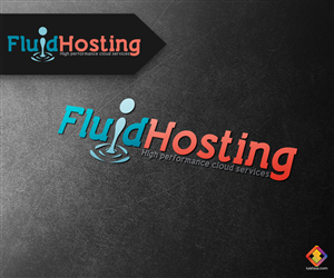 Diseño de Logo por LuisFaus para Fluid Hosting LLC | Diseño #1447427