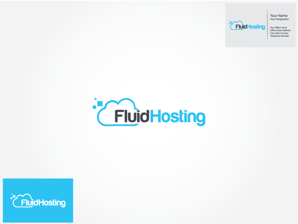 Logo Design by Nazmul for Fluid Hosting LLC | Design #1968604