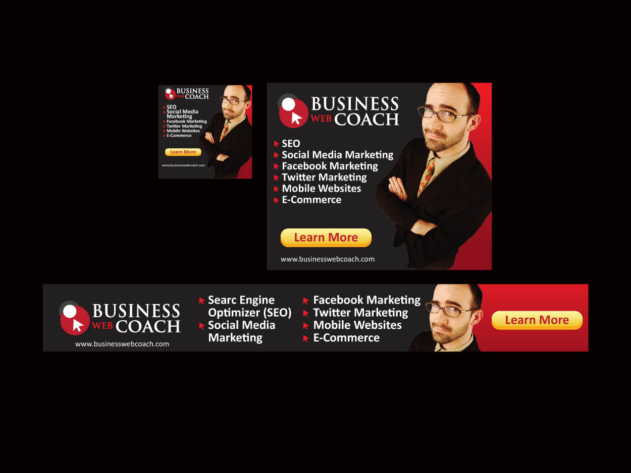 Diseño De Banner Publicitario por Priyo Subarkah para Business Web Coach | Diseño #261705