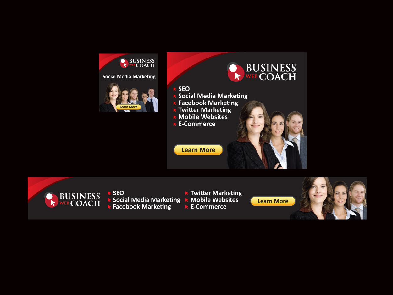 Diseño De Banner Publicitario por Priyo Subarkah para Business Web Coach | Diseño: #262511