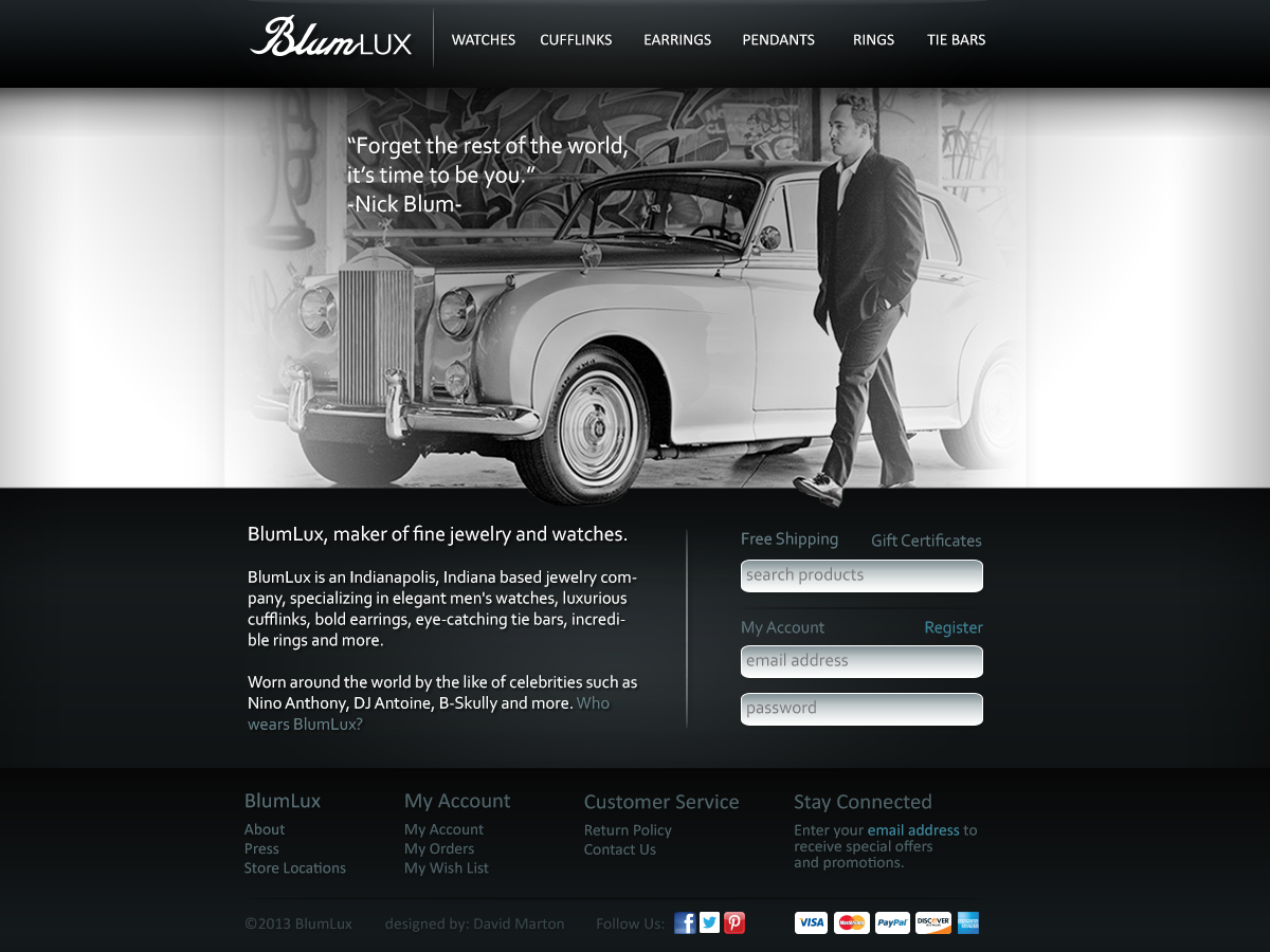 Web Design by m.david89 for BlumLux | Design #1461283