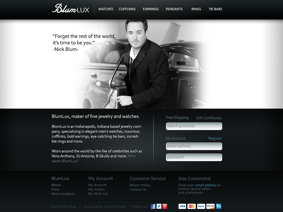 Web Design by m.david89 for BlumLux | Design #1461334