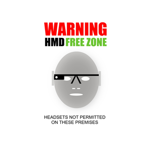 Google Glass Not Allowed Sign | Graphic Design by Patrick Davidson