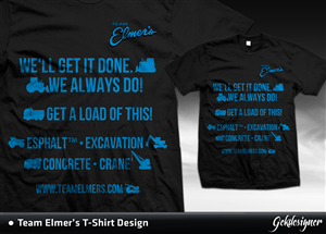 Team Elmer's 2013 TShirt | Diseño de Camiseta por gekgrfx