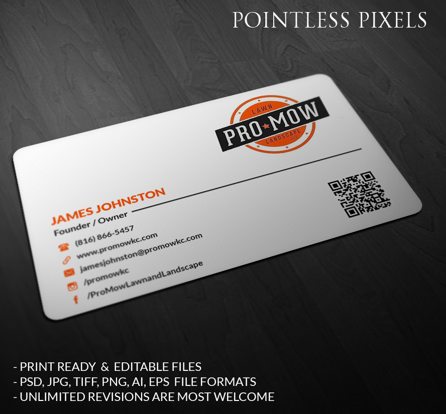 Visitenkarten-Design von Pointless Pixels India für dieses Projekt | Design #5163538