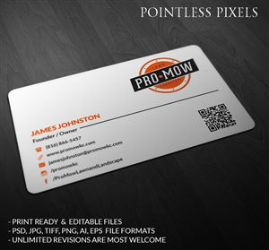 Visitenkarten-Design von Pointless Pixels India für dieses Projekt | Design: #5163538