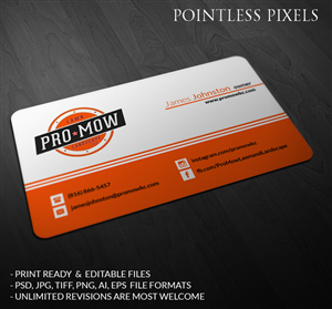 Visitenkarten-Design von Pointless Pixels India für dieses Projekt | Design: #5169873
