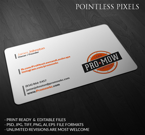 Visitenkarten-Design von Pointless Pixels India für dieses Projekt | Design: #5169942