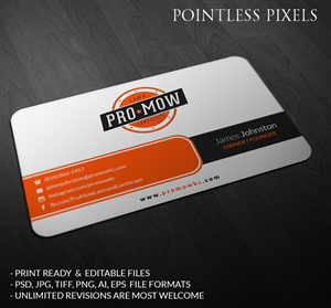 Visitenkarten-Design von Pointless Pixels India für dieses Projekt | Design: #5169997