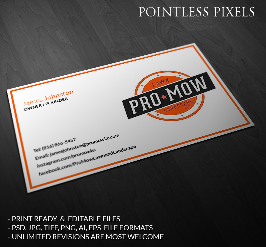 Visitenkarten-Design von Pointless Pixels India für dieses Projekt | Design #5189449