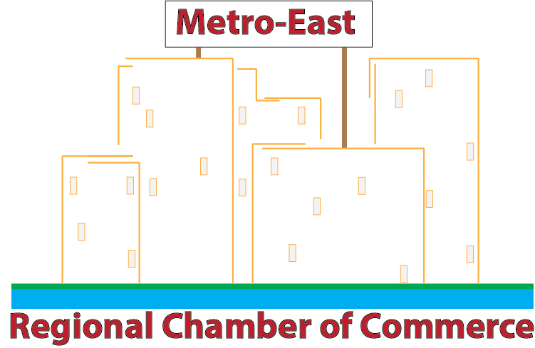 Logo-Design von Stanich Design Company für Metro-East Regional Chamber of Commerce | Design #5161829
