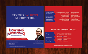 Business Card Design by Joy16589 for Lighting Maintenance Inc | Design: #5167819
