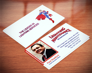 Business Card Design by Lanka Ama for Lighting Maintenance Inc | Design: #5163601