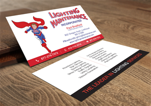 Business Card Design by Lanka Ama for Lighting Maintenance Inc | Design: #5163602