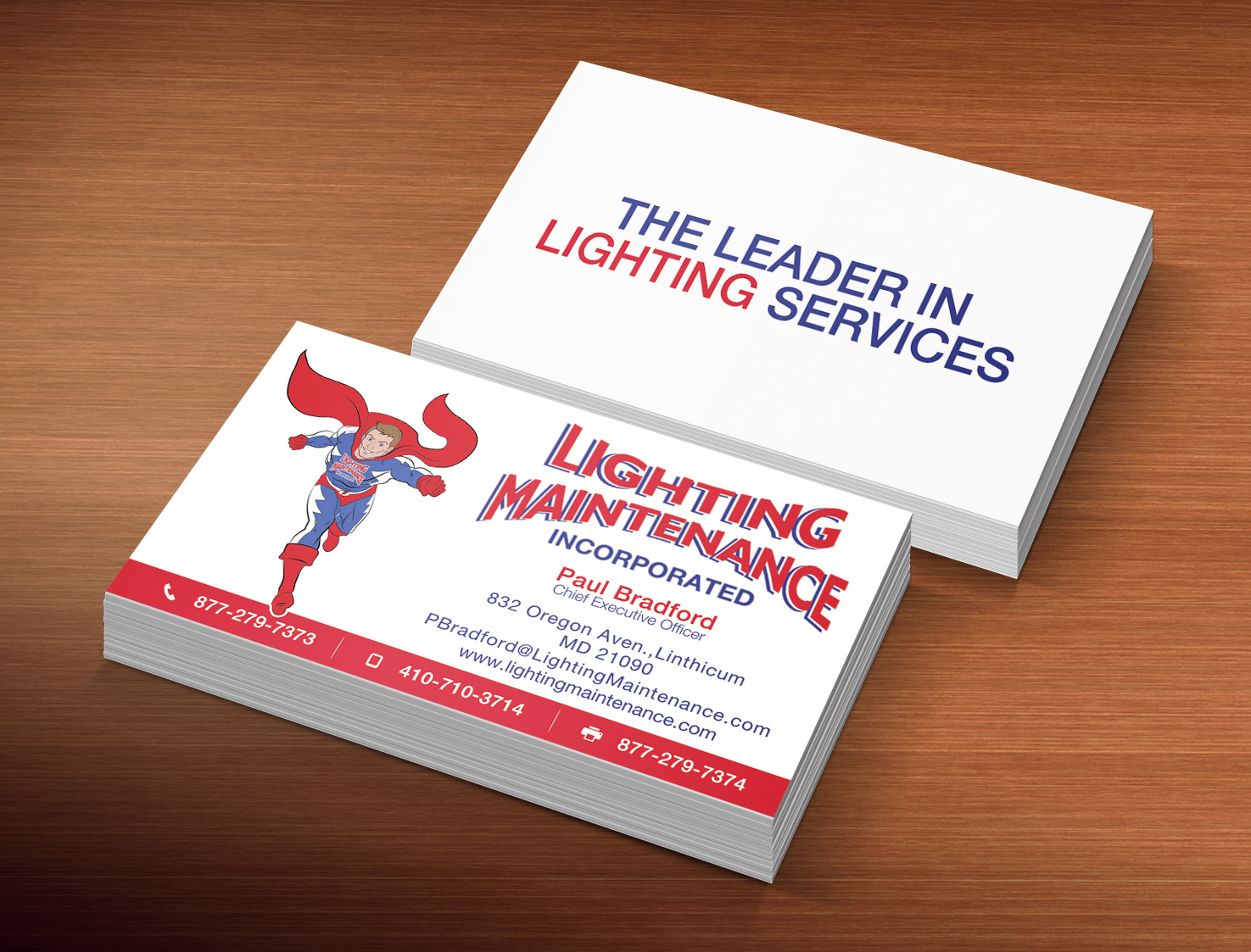 Diseño de Tarjeta de Presentación por Lanka Ama para Lighting Maintenance Inc | Diseño #5163604