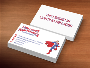 Business Card Design by Creation Lanka for Lighting Maintenance Inc | Design #5163607