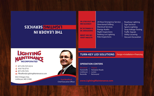 Business Card Design by Infinitive Technology for Lighting Maintenance Inc | Design #5167780