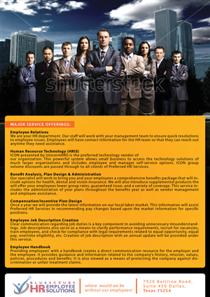 Flyer Design by Yas media for BluesCrubs HRx Employee Solutions | Design #1442960