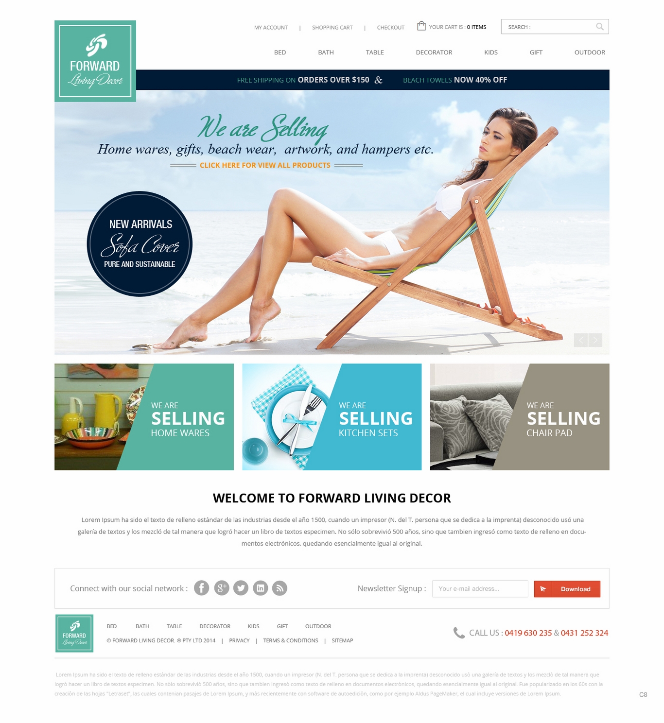 Web Design by pb for FORWARD LIVING DECOR | Design #5174433