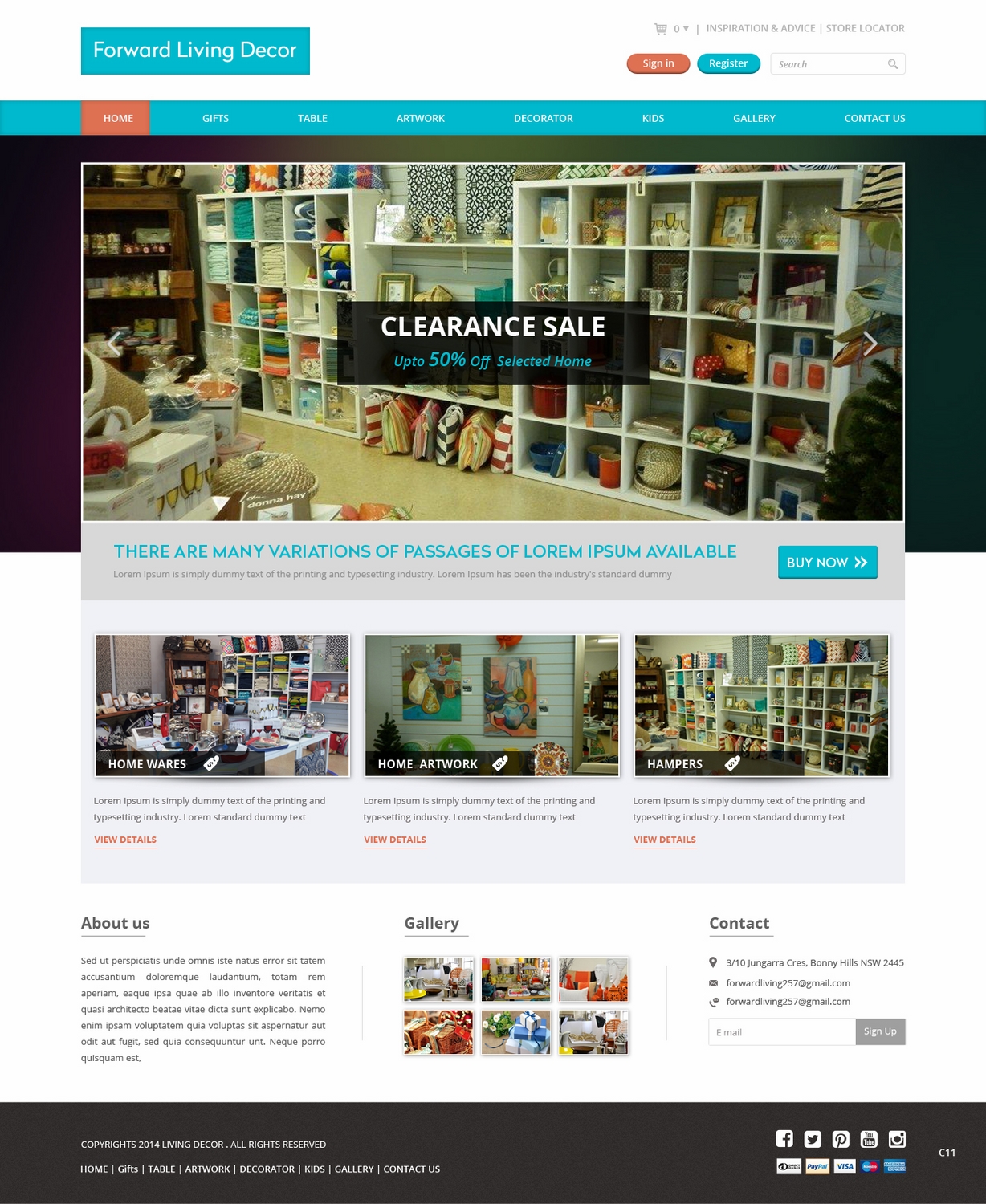 Web Design by pb for FORWARD LIVING DECOR | Design #5174469