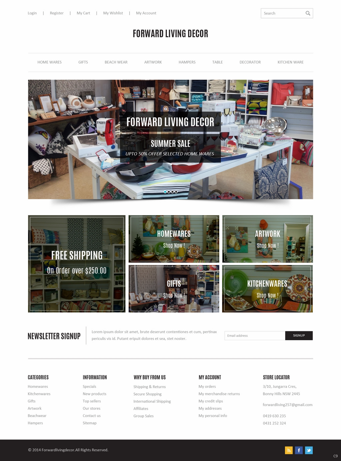 Web Design by pb for FORWARD LIVING DECOR | Design #5174473