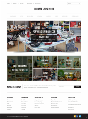 Diseño Web por pb para FORWARD LIVING DECOR | Diseño: #5174473