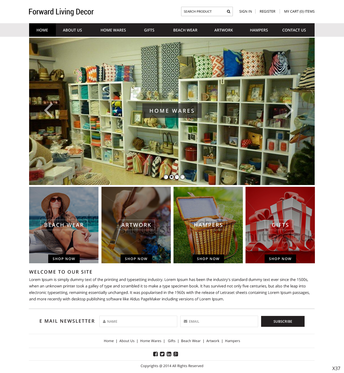Web Design by pb for FORWARD LIVING DECOR | Design #5174481
