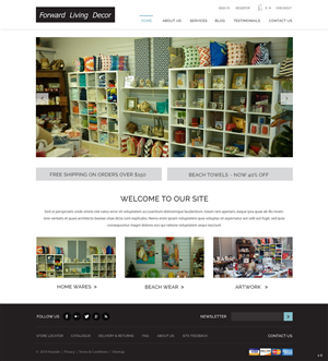 Diseño Web por pb para FORWARD LIVING DECOR | Diseño: #5174491