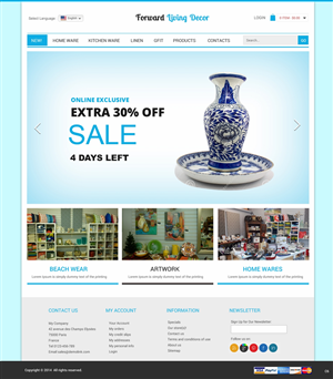 Diseño Web por pb para FORWARD LIVING DECOR | Diseño: #5174501