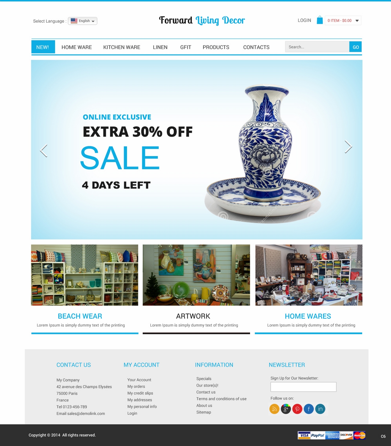 Web Design by pb for FORWARD LIVING DECOR | Design #5174507