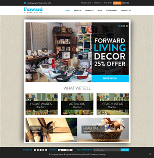 Diseño Web por pb para FORWARD LIVING DECOR | Diseño #5178224