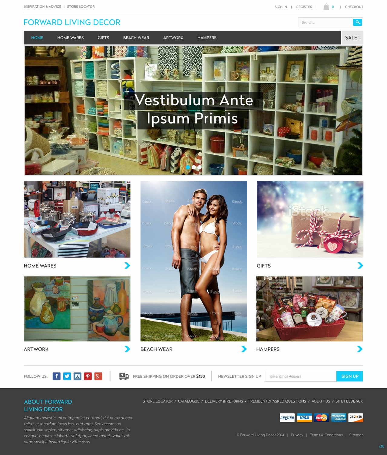 Web Design by pb for FORWARD LIVING DECOR | Design #5178226