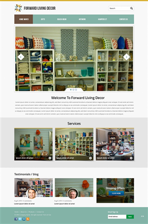 Diseño Web por pb para FORWARD LIVING DECOR | Diseño: #5178227
