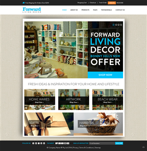 Diseño Web por pb para FORWARD LIVING DECOR | Diseño: #5222185
