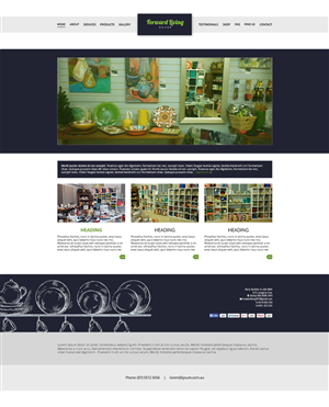 Diseño Web por exilegraphics para FORWARD LIVING DECOR | Diseño #5172735