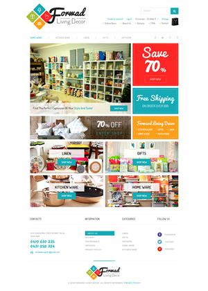 Diseño Web por Designlancers para FORWARD LIVING DECOR | Diseño #5175393
