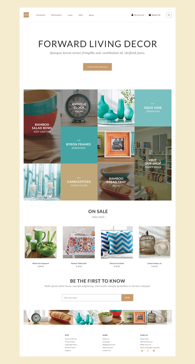 Web Design by bottlestreet for FORWARD LIVING DECOR | Design #5210316