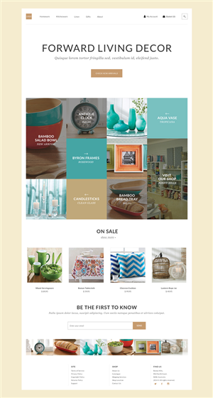 Diseño Web por bottlestreet para FORWARD LIVING DECOR | Diseño #5210316