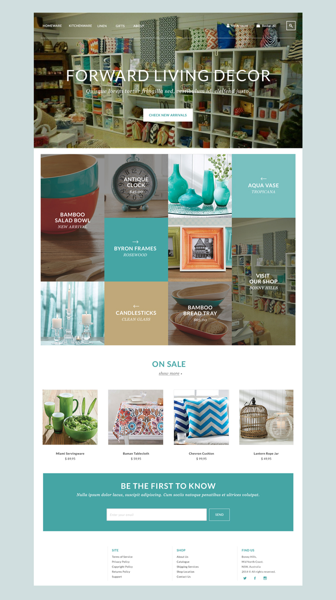Web Design by bottlestreet for FORWARD LIVING DECOR | Design #5210929