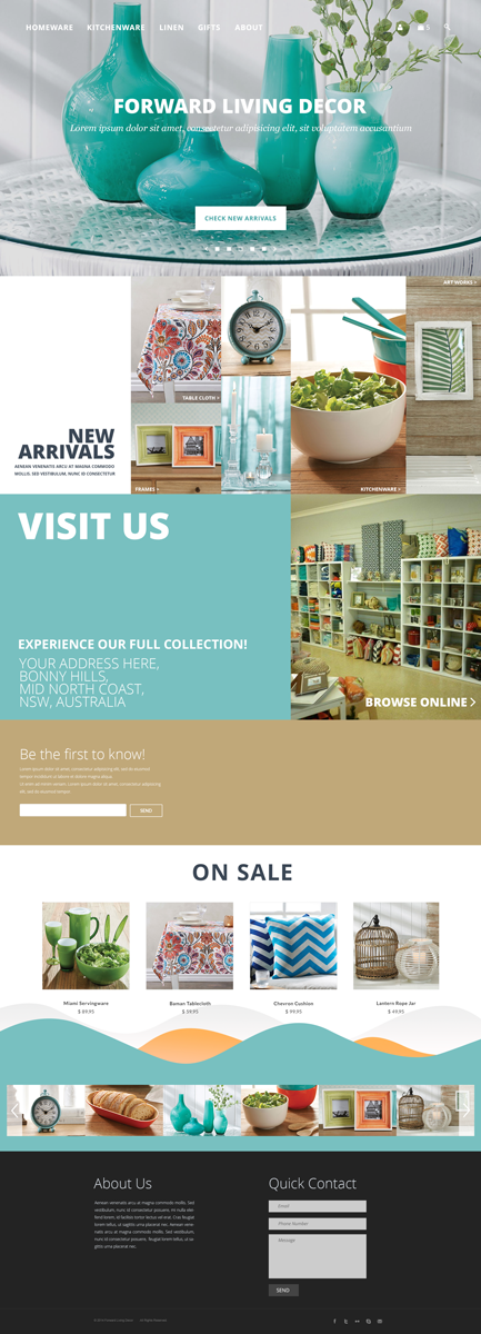 Web Design by bottlestreet for FORWARD LIVING DECOR | Design #5215508