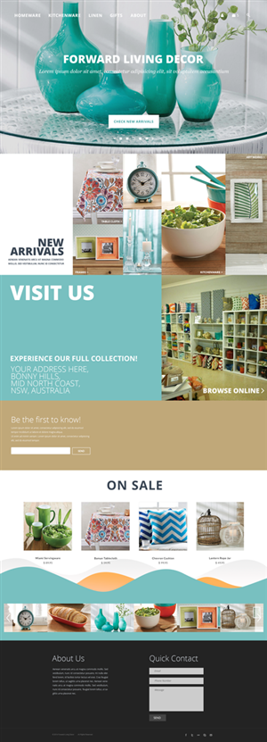 Web-Design von bottlestreet für FORWARD LIVING DECOR | Design: #5215508