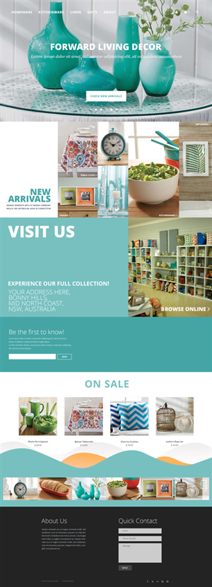 Web-Design von bottlestreet für FORWARD LIVING DECOR | Design: #5215527