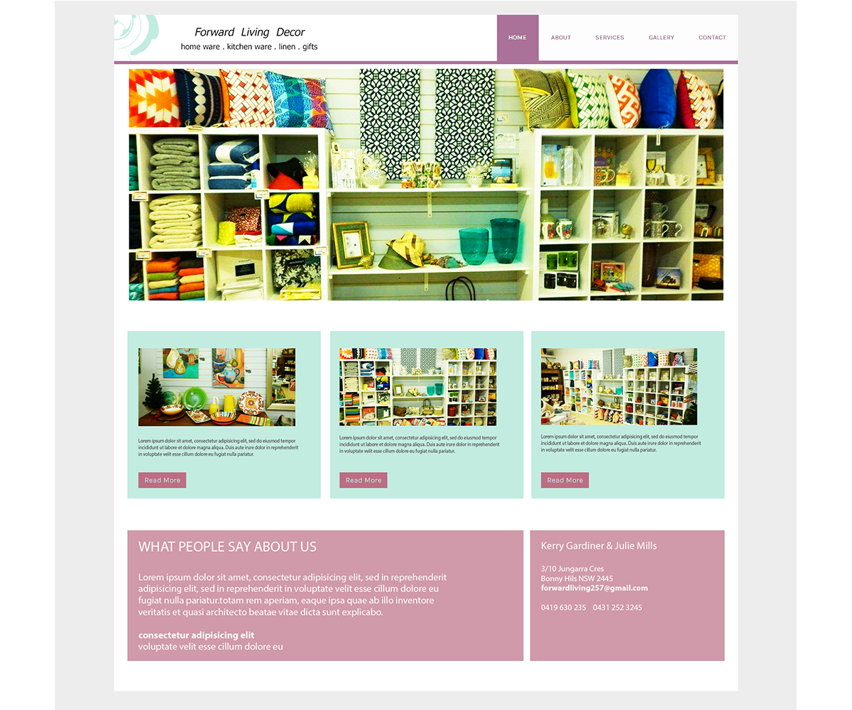 Web Design by joanacosta for FORWARD LIVING DECOR | Design #5221583