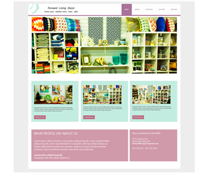 Diseño Web por joanacosta para FORWARD LIVING DECOR | Diseño #5221583