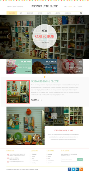FORWARD LIVING DECOR | Diseño Web por TechWise